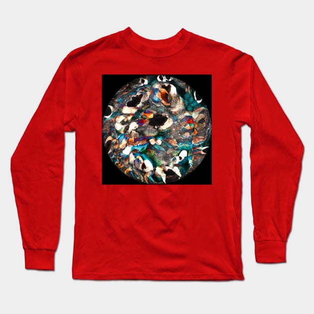 Arty Planet Long Sleeve T-Shirt by Minxylynx4
